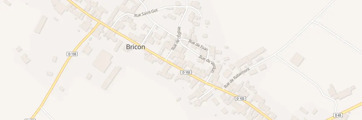 Plan du 38 Rue du Marechal Leclerc à Bricon