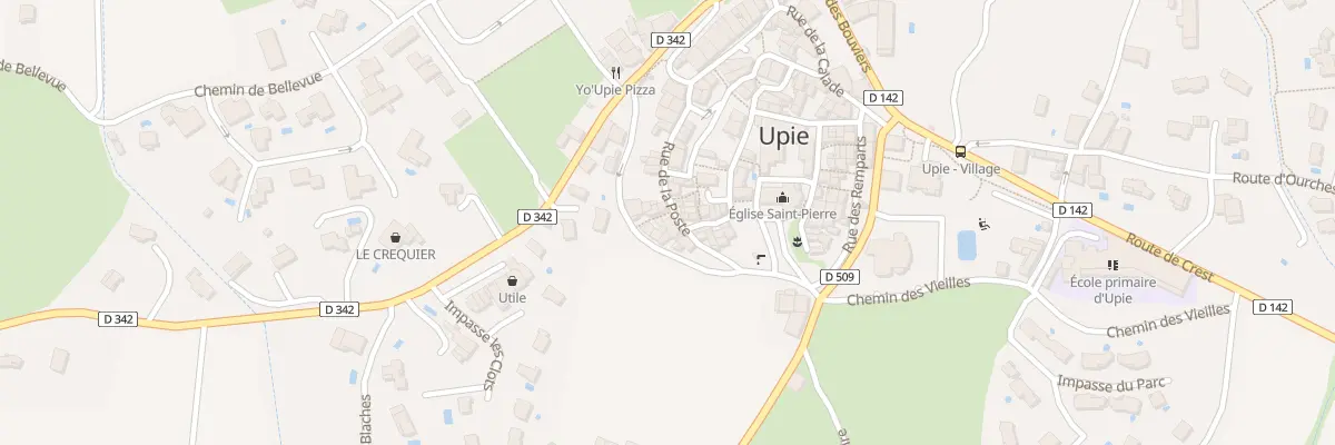 Plan du 14 Rue de la Poste à Upie