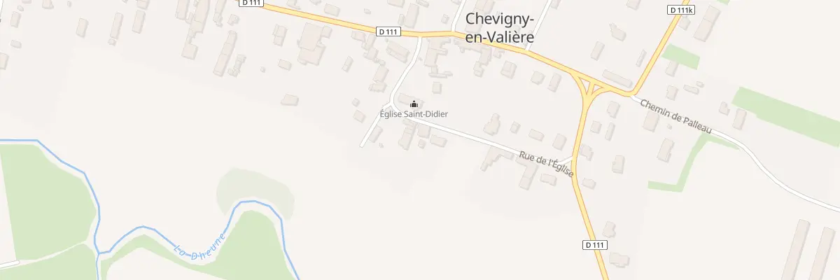 Plan du 8 Rue de l’Eglise à Chevigny-en-Valière