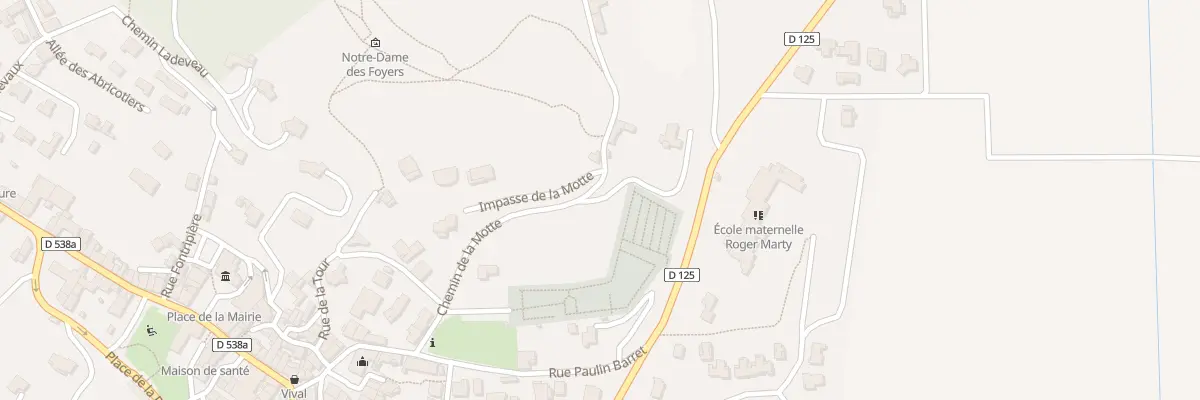 Plan du 212 Che de la Motte à Montmeyran