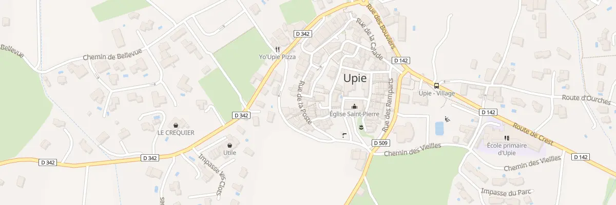 Plan du 3 Rue de la Poste à Upie