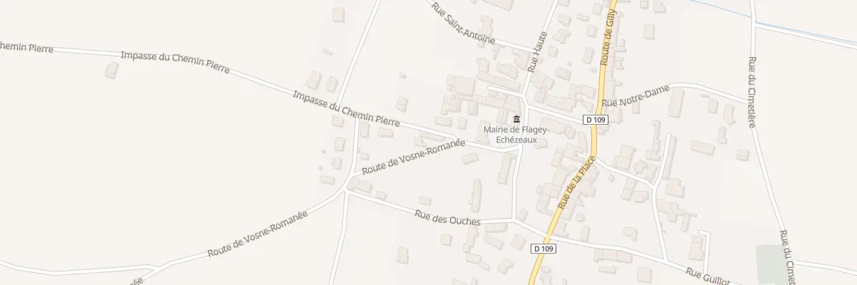 Plan du 8 Rte de Vosne Romanée à Flagey-Echézeaux