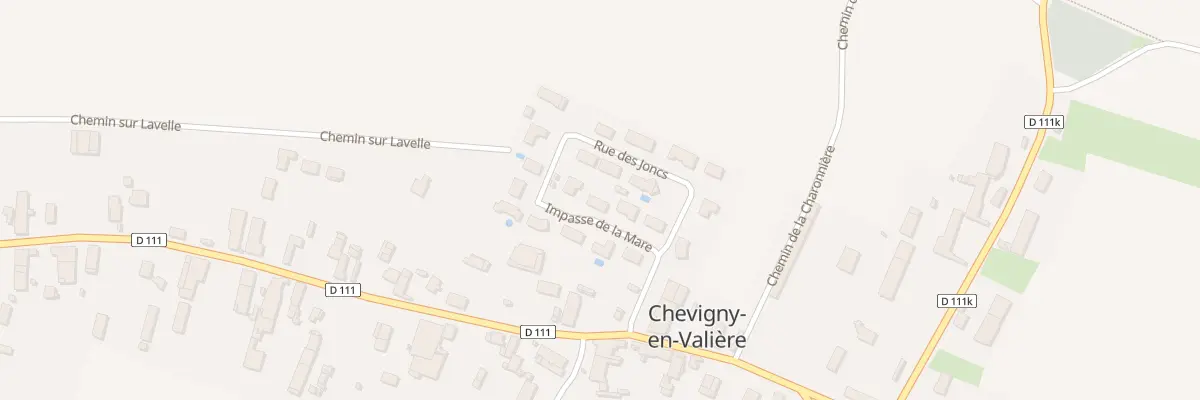 Plan du 12 Imp de la Mare à Chevigny-en-Valière