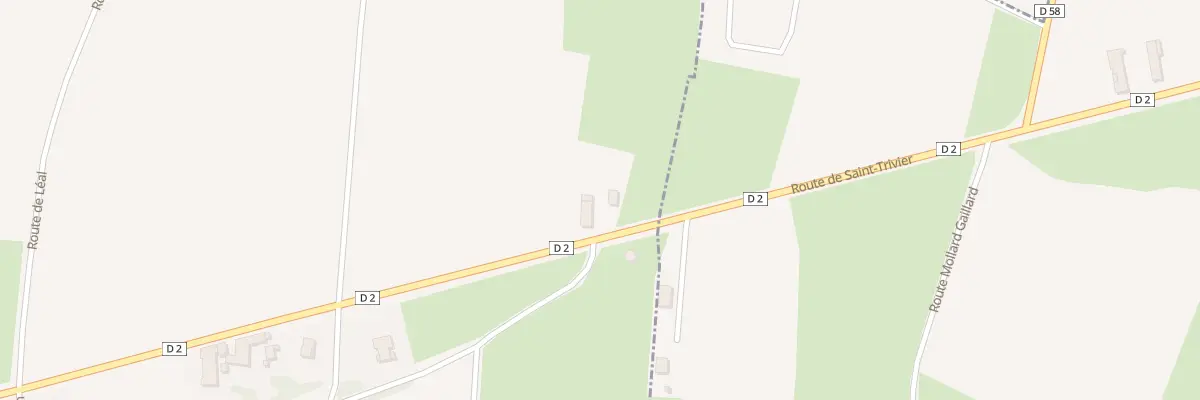 Plan du 48 Rte de Saint Trivier à Saint-Bénigne