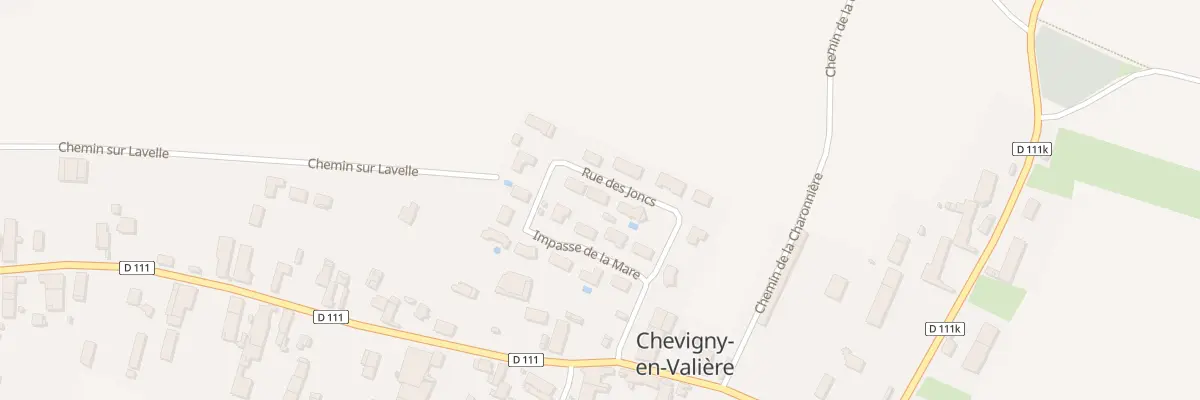Plan du 7 Rue des Joncs à Chevigny-en-Valière