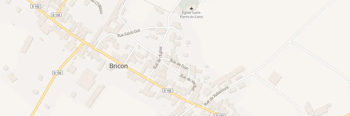 Plan du 8 Rue de Fsan à Bricon