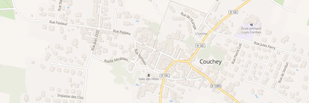 Plan du 9 Rue Pasteur à Couchey