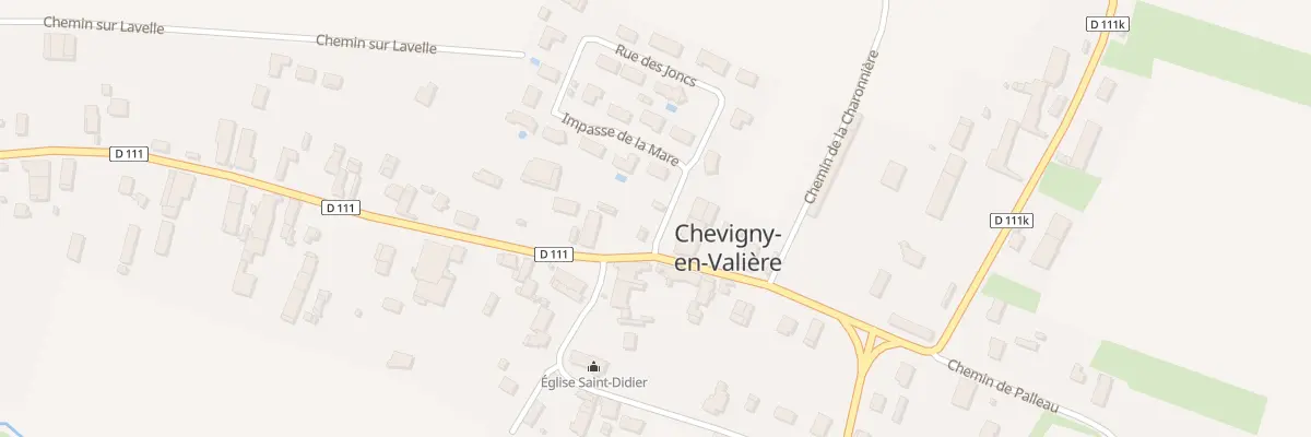 Plan du 1 Rue Angèle Prudhon à Chevigny-en-Valière
