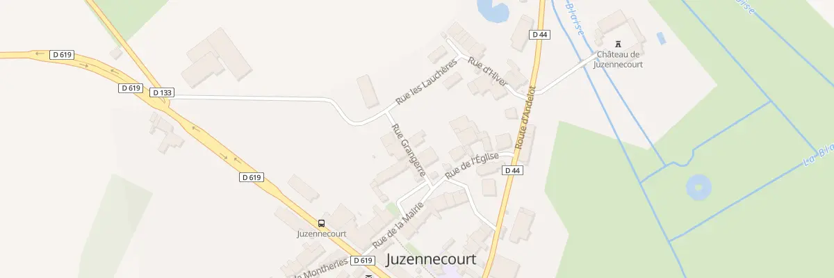 Plan du 2 Rue Grangerre à Juzennecourt
