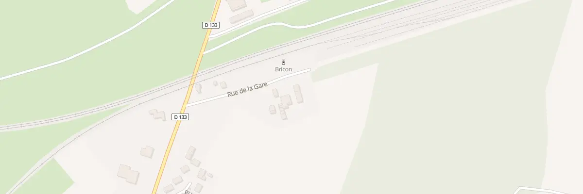 Plan du 6 Rue de la Gare à Bricon