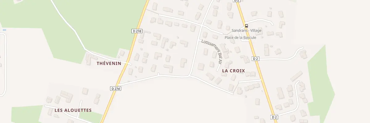 Plan du 258 Rue des Chênes à Sandrans