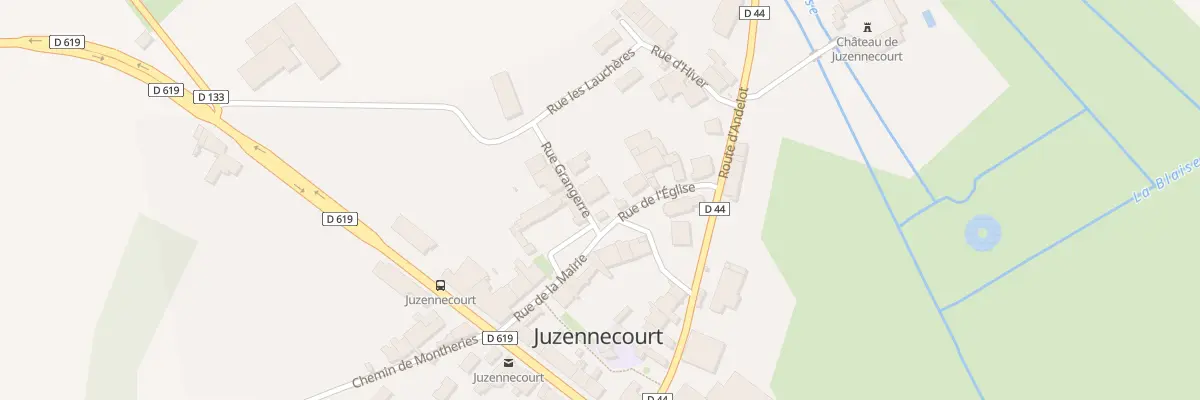 Plan du 1 Rue de l’Eglise à Juzennecourt