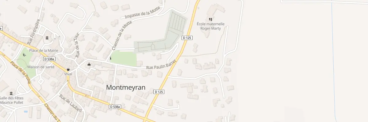 Plan du 12 Av du Vercors à Montmeyran