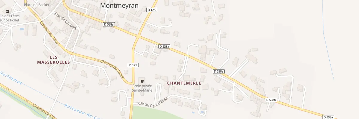 Plan du 6 Av des Genceaux à Montmeyran