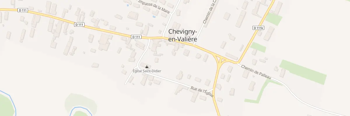 Plan du 4 Rue Angèle Prudhon à Chevigny-en-Valière