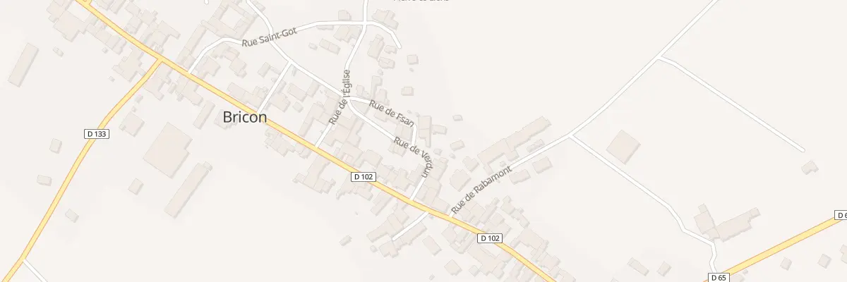 Plan du 2 Rue de Fsan à Bricon