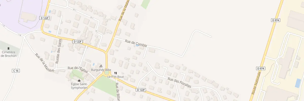 Plan du 6 Rue de Comble à Brochon