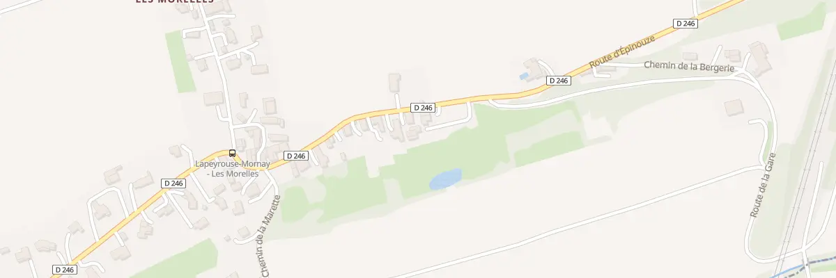 Plan du 1393 Rte d’Épinouze à Lapeyrouse-Mornay