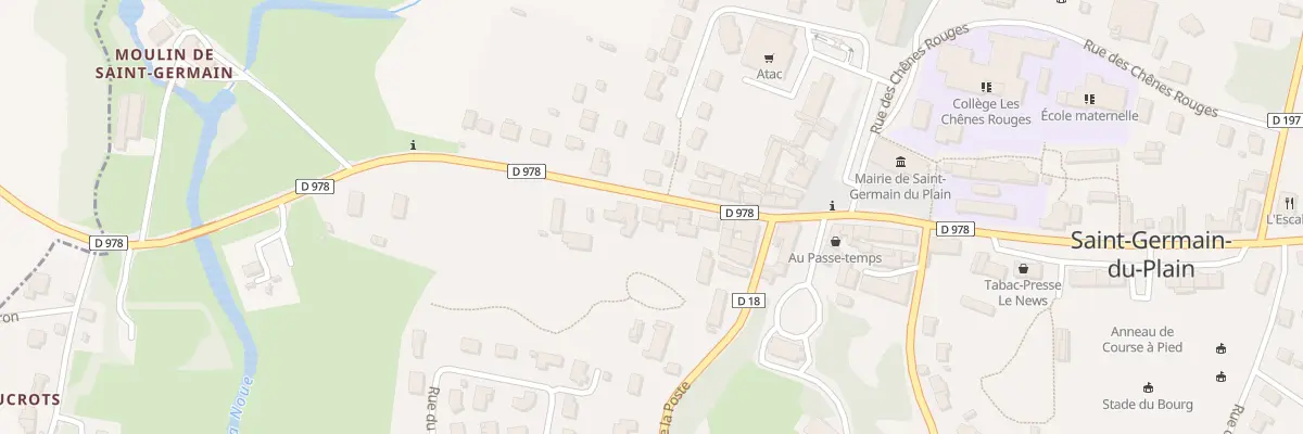 Plan du 10 Rte de Chalon à Saint-Germain-du-Plain