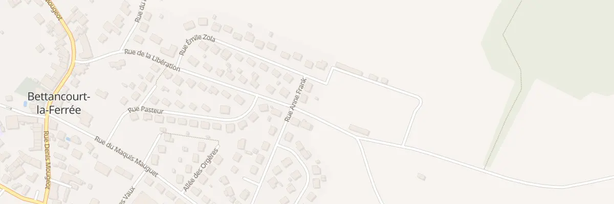 Plan du 25 Rue de la Liberation à Bettancourt-la-Ferrée