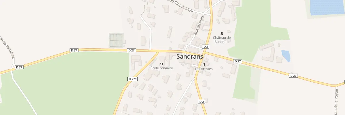 Plan du 32 Rte de St Trivier sur Moignans à Sandrans