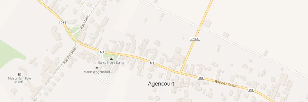 Plan du 8 Rue du Village à Agencourt