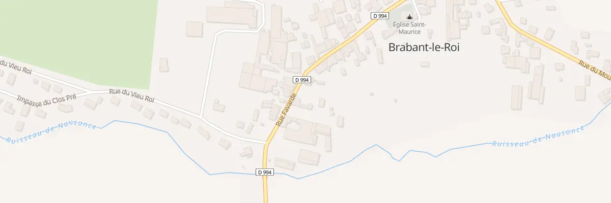 Plan du 33 Rue Favarde à Brabant-le-Roi