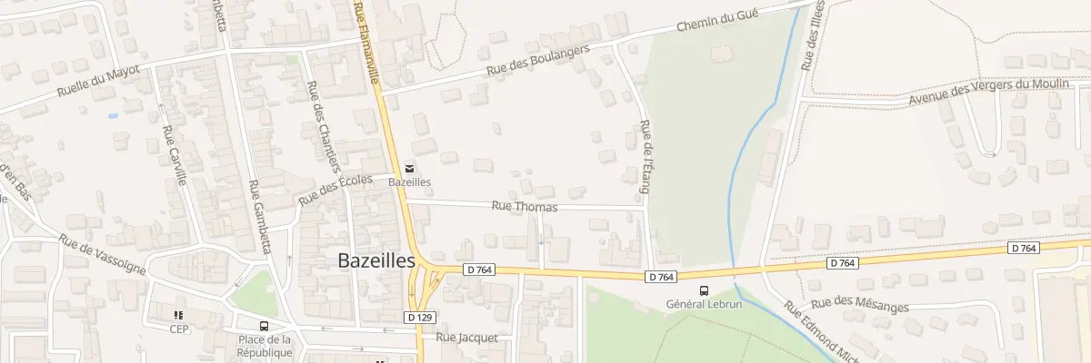 Plan du 3 Rue Thomas à Bazeilles