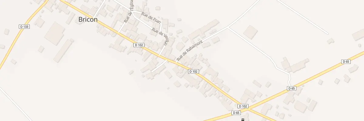 Plan du 24 Rue du Marechal Leclerc à Bricon