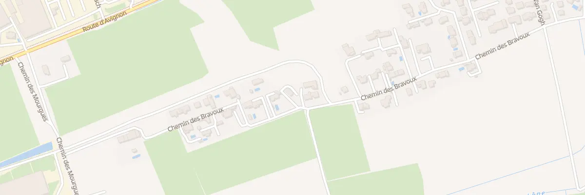 Plan du 672 Che des Bravoux à Monteux