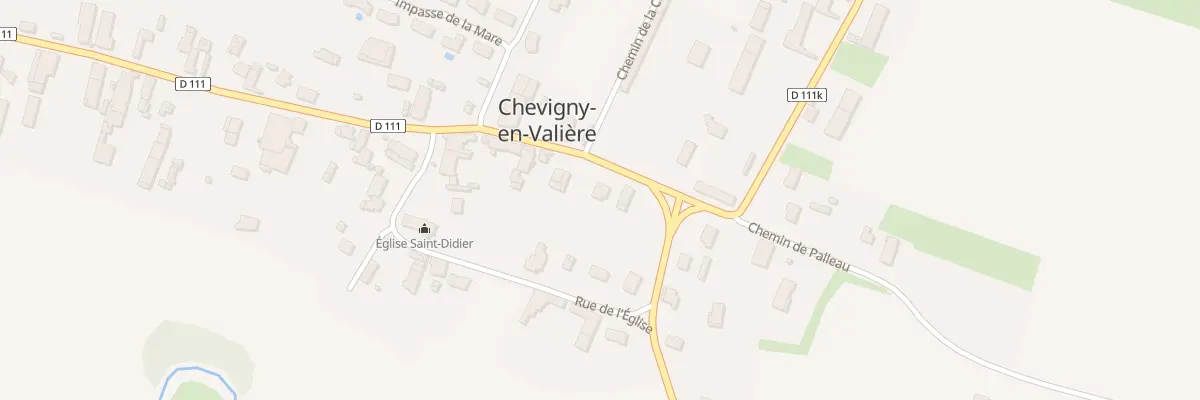 Plan du 6 Rue Angèle Prudhon à Chevigny-en-Valière