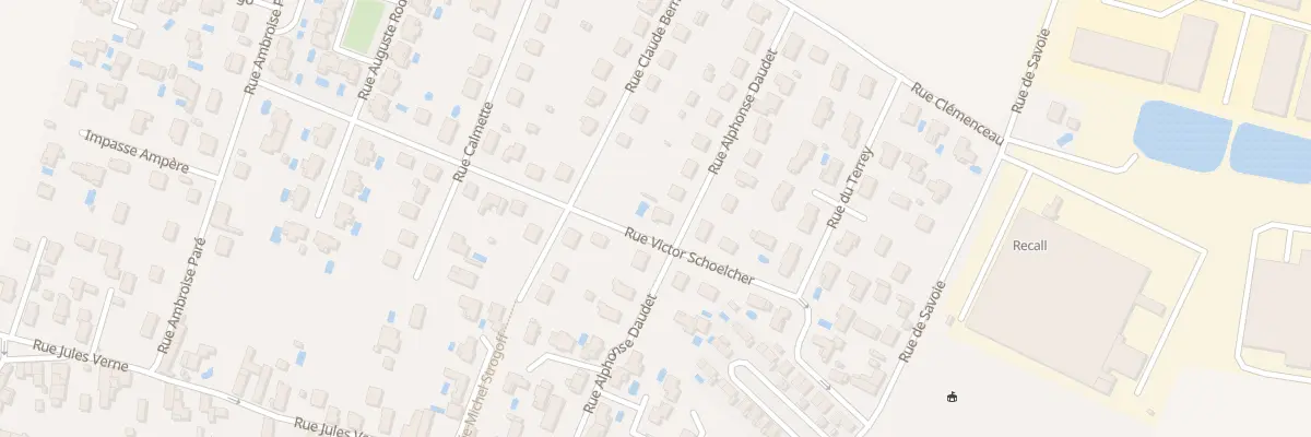 Plan du 18 Rue Alphonse Daudet à Saint-Priest