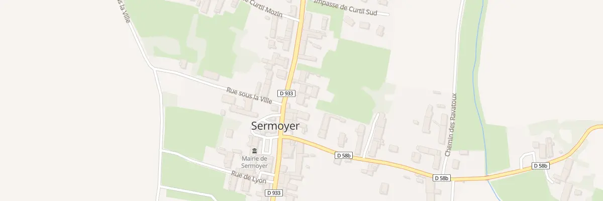 Plan du 237 Rue du Bourg à Sermoyer
