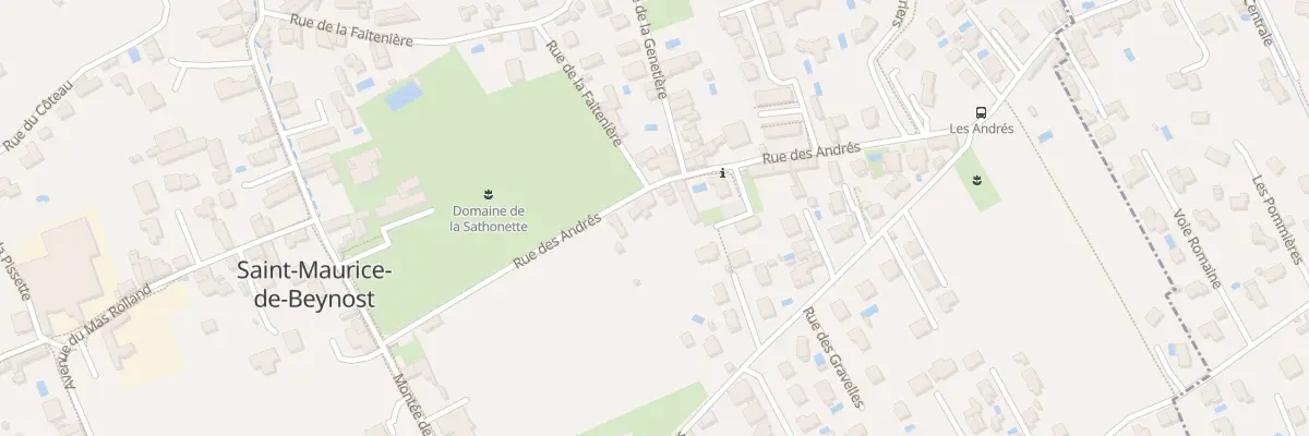 Plan du 12 Rue des Andres à Saint-Maurice-de-Beynost