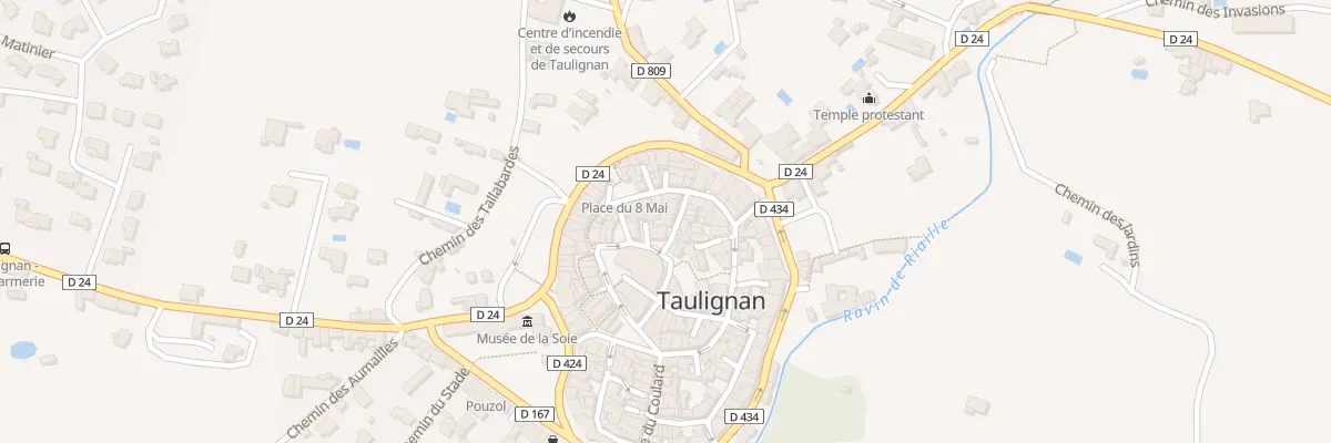 Plan du 5557 Le Bourg à Taulignan