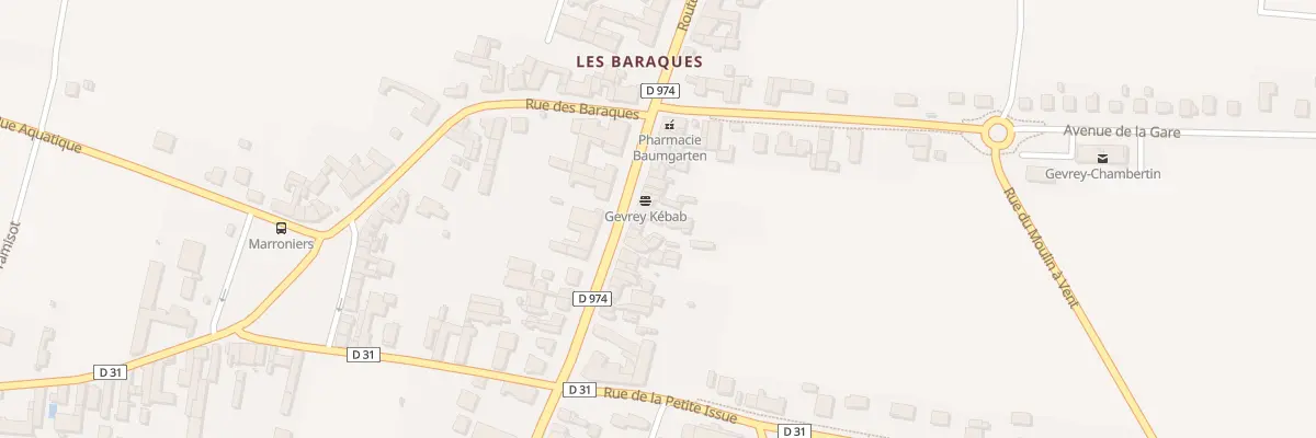 Plan du 24 Rte de Beaune à Gevrey-Chambertin