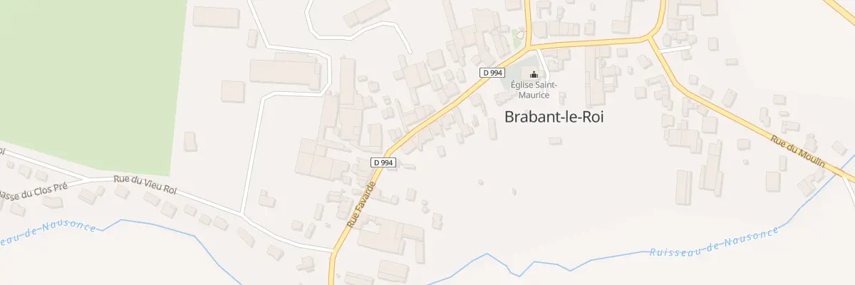 Plan du 25 Rue Favarde à Brabant-le-Roi