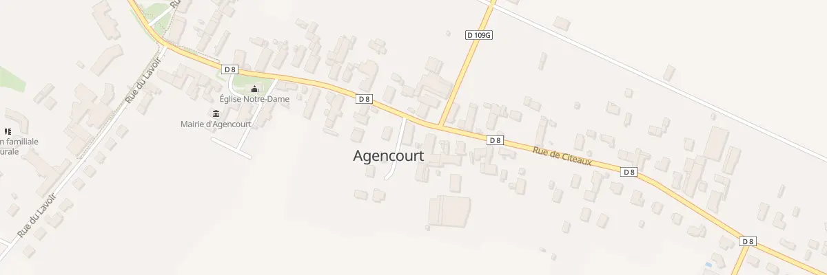 Plan du 1 Rue du Village à Agencourt