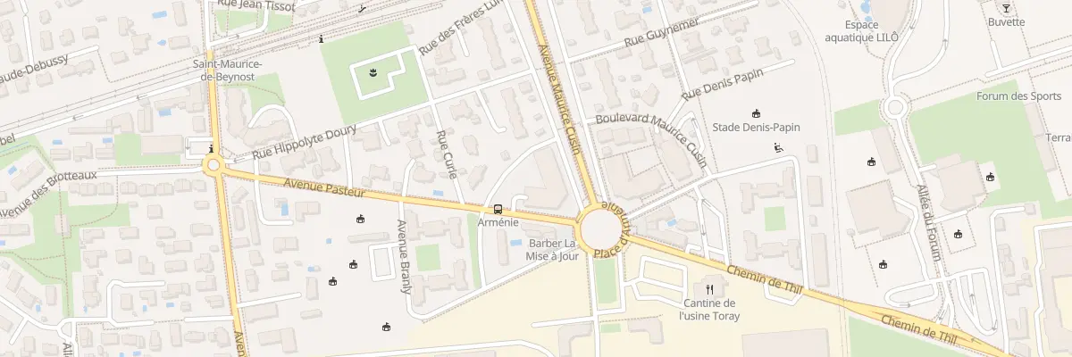 Plan du 1 Av Marechal Foch à Saint-Maurice-de-Beynost