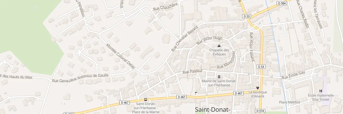 Plan du 10 Rue Chevalier Bayard à Saint-Donat-sur-l’Herbasse