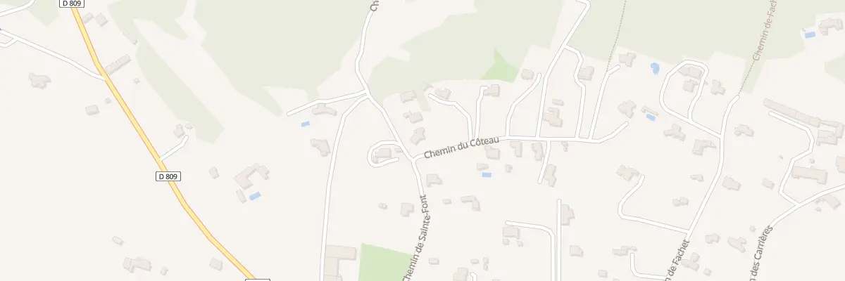 Plan du 15 Che du Coteau à Taulignan
