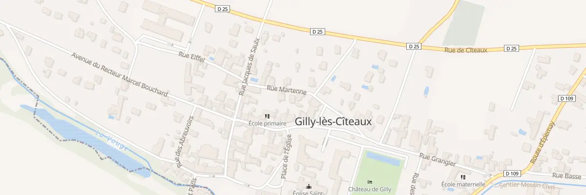 Plan du 3 Rue Martenne à Gilly-lès-Cîteaux