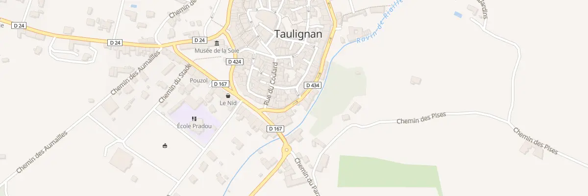 Plan du 9999 Rue des Petits Remparts à Taulignan