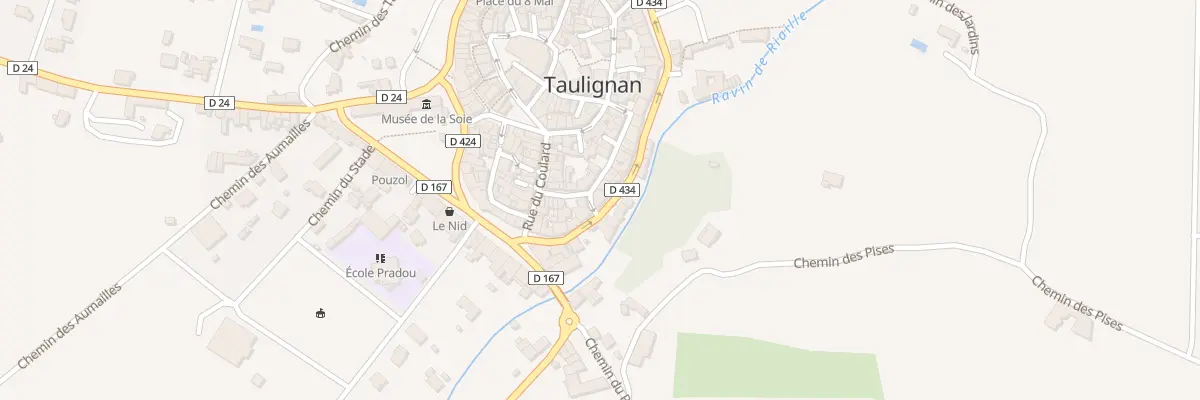 Plan du 5366 Le Bourg à Taulignan