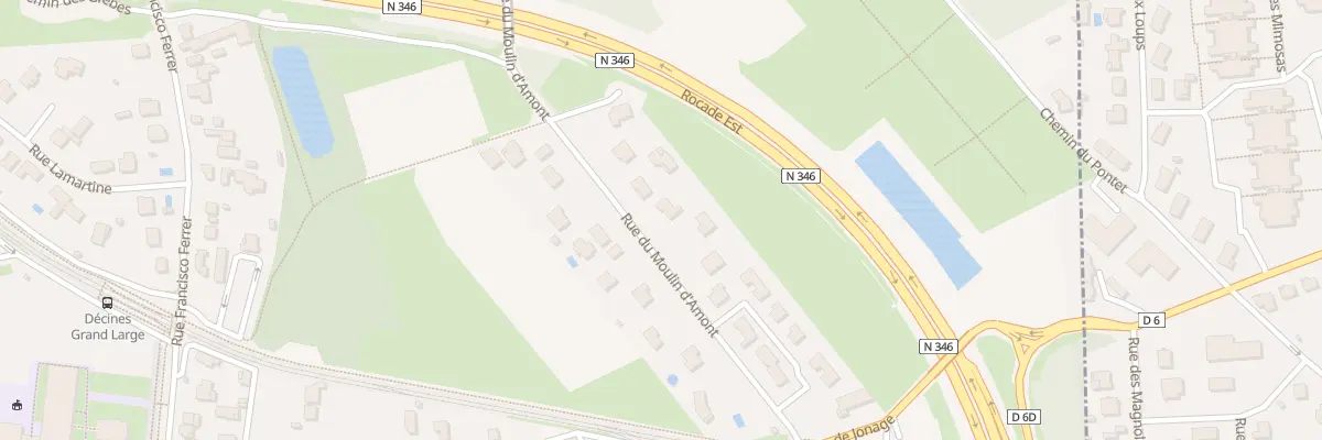 Plan du 45 Rue du Moulin d’Amont à Décines-Charpieu