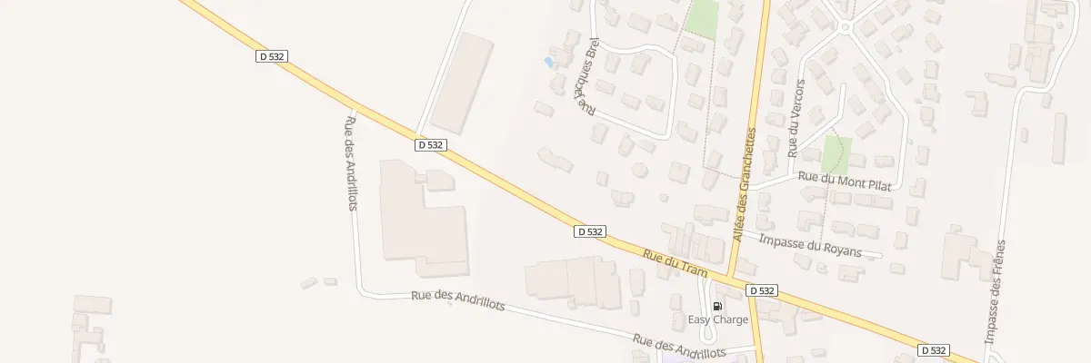 Plan du 1160B Rue du Tram à Granges-les-Beaumont