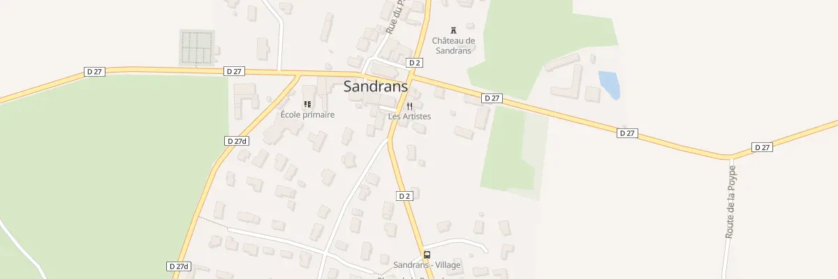 Plan du 48A Rte de Villars à Sandrans
