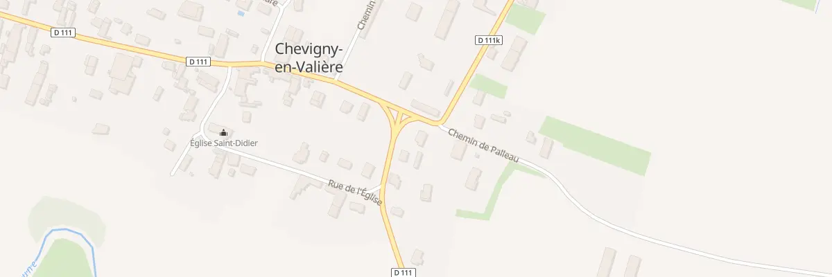 Plan du 10 Rue Angèle Prudhon à Chevigny-en-Valière