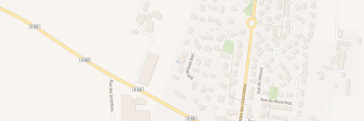 Plan du 18 Rue Jacques Brel à Granges-les-Beaumont