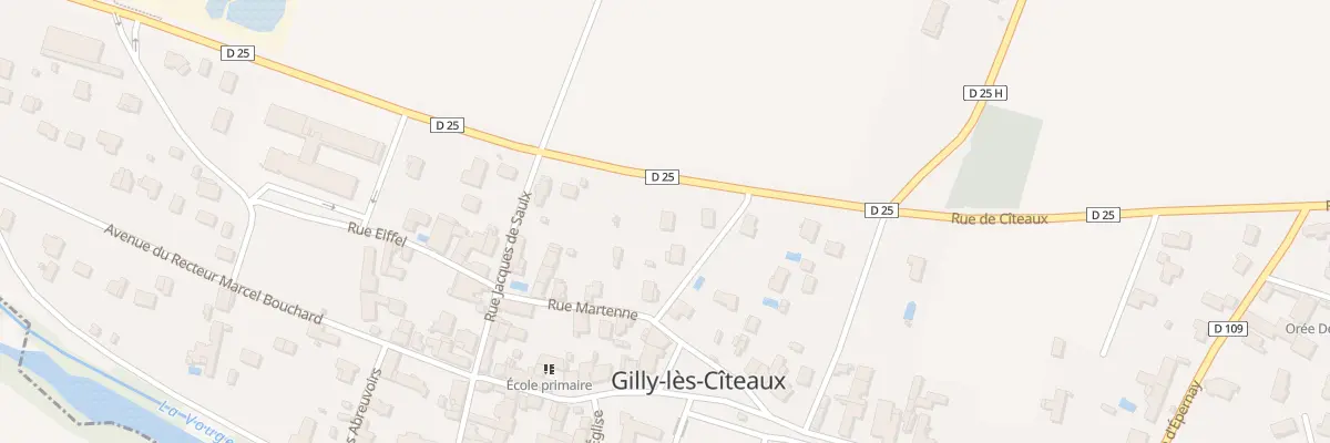 Plan du 15 Rue de Cîteaux à Gilly-lès-Cîteaux